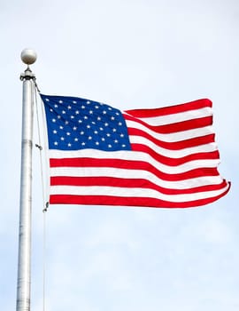 United States of America Flag Waving in the wind
