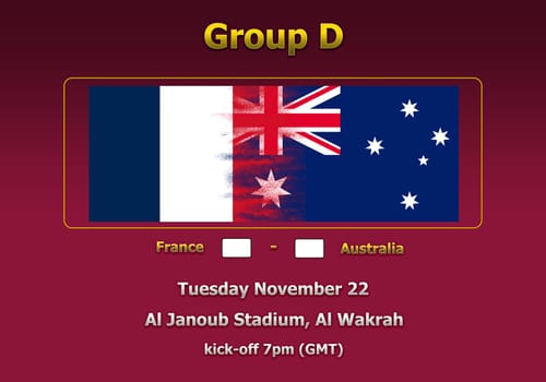 Concept 3d illustration group stage of World Cup Qatar 2022 championship.