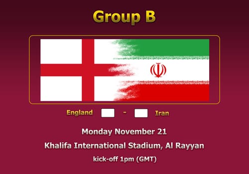 Concept 3d illustration group stage of World Cup Qatar 2022 championship.
