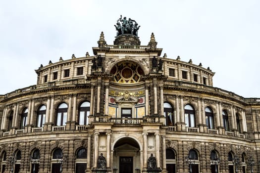 Opera building in Dresden , Germany.