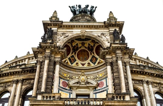 Opera building in Dresden , Germany.