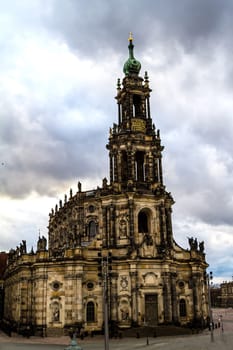 The Cathedral of the Holy Trinity, Dresden, Germany.
