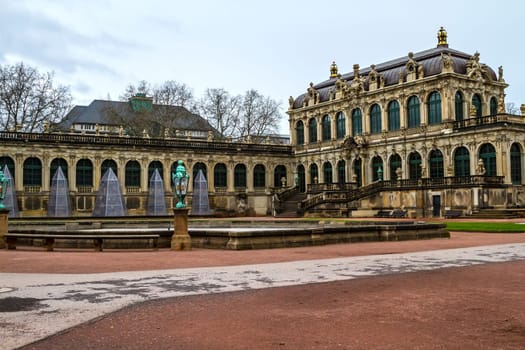 Zwinger courtyard in Dresden, Germany.