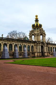 Zwinger courtyard in Dresden, Germany.