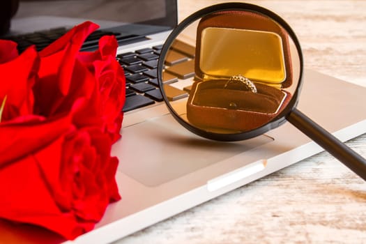 Searching for the love on line.