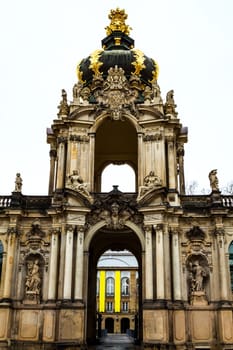 Zwinger courtyard in Dresden, Germany.