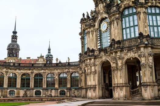 Zwinger courtyard in Dresden, Germany.