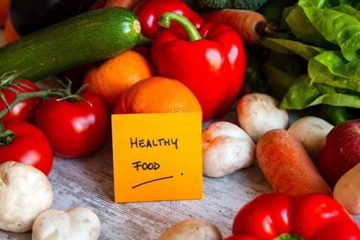 Healthy food,  vegetables and fruits.