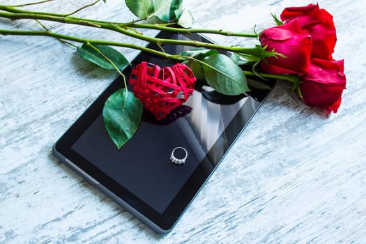 Searching for the love on line.