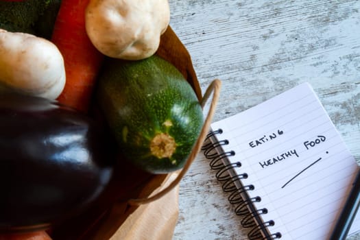 Healthy food,  vegetables and fruits.