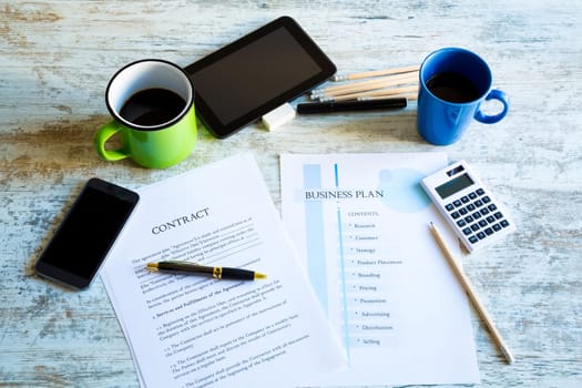 Analyzing a Contract and a Business Plan.