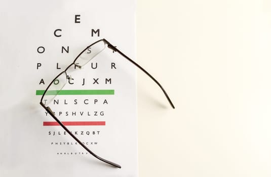 Eyes Examination, glasses diopter check up.