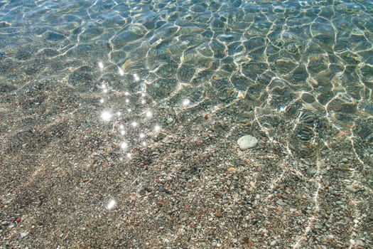 View a portion of the Aegean Sea on the coastof the island of the Rodhes