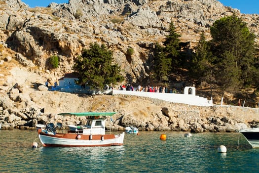 View of the harbor on a tourist resort