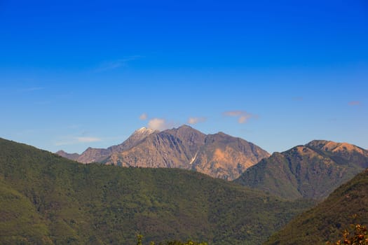 View of the Zeda mountain in Italy