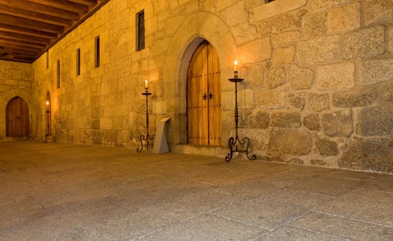 Interior view of Palace of Duques de Braganca, in Guimaraes, Portugal, north of the country. European Capital of Culture 2012
