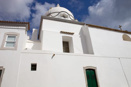typical portuguese church in Olhao, Algarve, Portugal