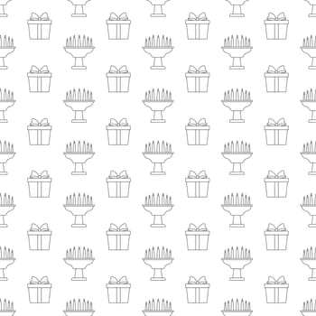 Happy Kwanzaa Holiday African Seamless Pattern Design with Festival Style Element on Template Hand Drawn Cartoon Flat Illustration