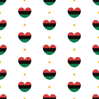 Happy Kwanzaa Holiday African Seamless Pattern Design with Festival Style Element on Template Hand Drawn Cartoon Flat Illustration