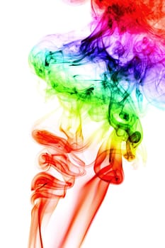 colored smoke abstract background close up