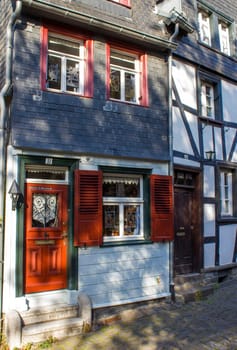 picturesque house in the historic center of Monschau, Germany