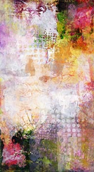 mixed media background - flat collage