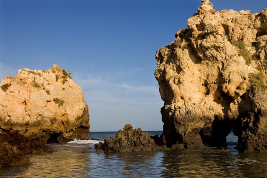 portuguese beach at Algarve, the south of the country