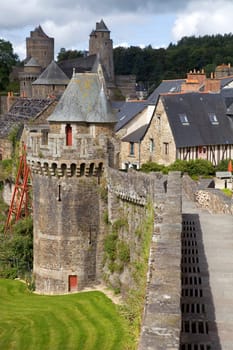Castle of Fougeres in Brittany, north of France