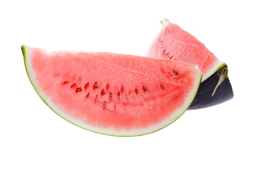water melon slice, isolated on white background