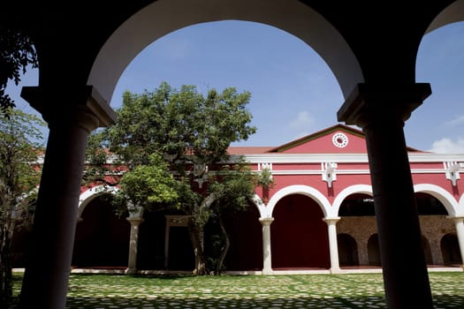 Old spanish Yucatecan Hacienda Henequenera at Xcaret park