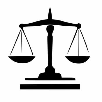 Law firm lawyer logo the scales
