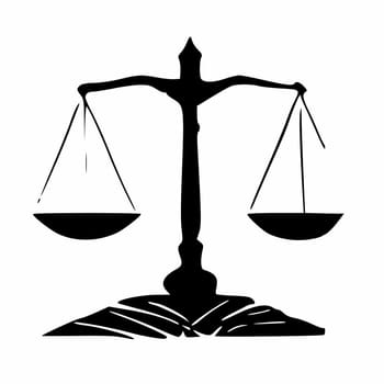 Law firm lawyer logo the scales