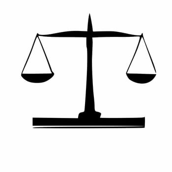 Law firm lawyer logo the scales