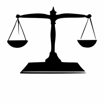 Law firm lawyer logo the scales
