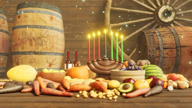 3D illustration Background for advertising and wallpaper in festival  and Christmas scene. 3D rendering in decorative concept.