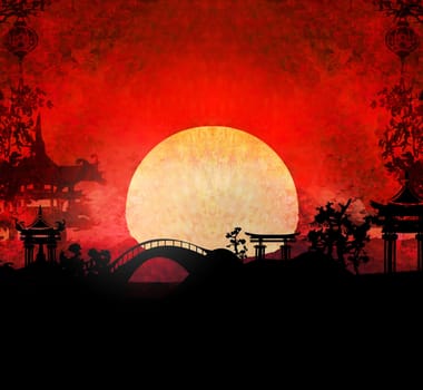 Mid-Autumn Festival for Chinese New Year - card
