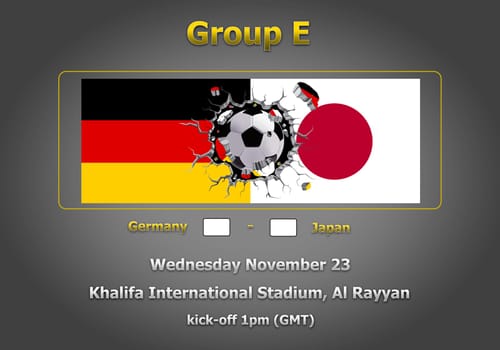 Concept 3d illustration group stage of World Cup Qatar 2022 championship.