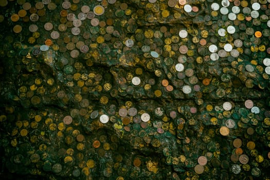 Thai of coins texture background money bath