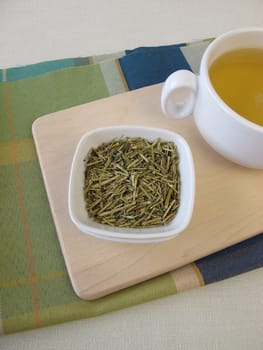 Loser Kukicha green tea and a cup of tea