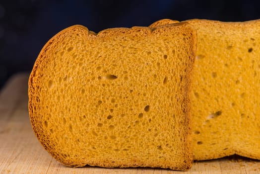 fresh Zwieback in a closeup