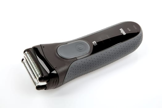 WETZLAR, GERMANY - 2022-10-12 - Electric shaver from Braun, smartControl pro skin serie s3, shot in studio.