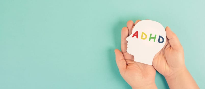 ADHD, attention deficit hyperactivity disorder, mental health, head with puzzle pieces