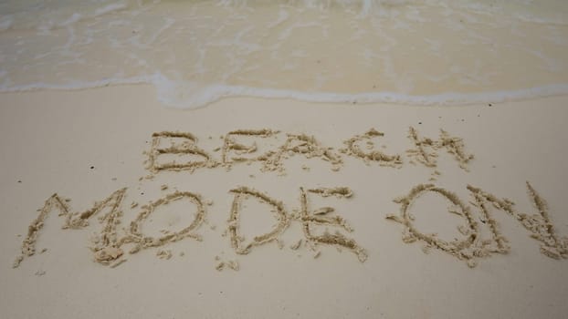 Beach Summer Saying Script Sign. Summer Holidays