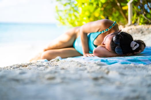 Tropical Beach Travel. Nature Vacation Lifestyle Relax