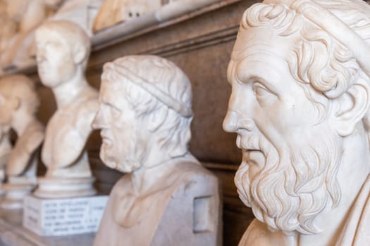 ROME, ITALY - CIRCA AUGUST 2020: Vatican museum interior collection perspective