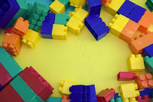 multicolor blocks education toys preschool kindergarten child development fun game background