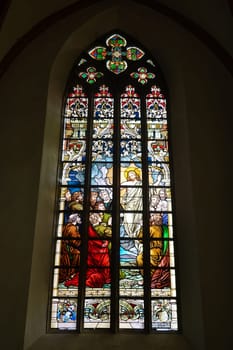 Innenansicht der evangelische Altstädter Kirche aus dem 12. Jahrhundet, Hessen, Deutschland, Hofgeismar