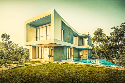 Illustrative image of a modern residential building