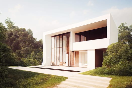 Illustrative image of a modern residential building