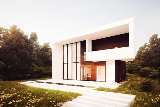 Illustrative image of a modern residential building